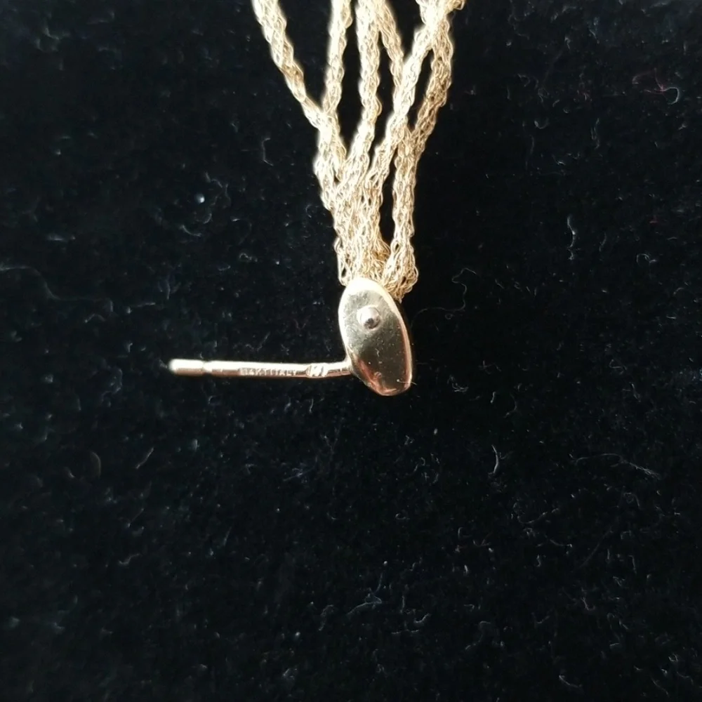 14kt Dangle Earrings - Picture 4 of 4